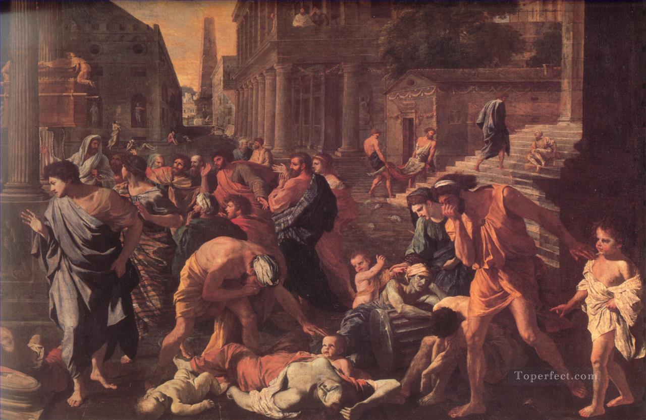The Plague of Ashdod classical painter Nicolas Poussin Oil Paintings